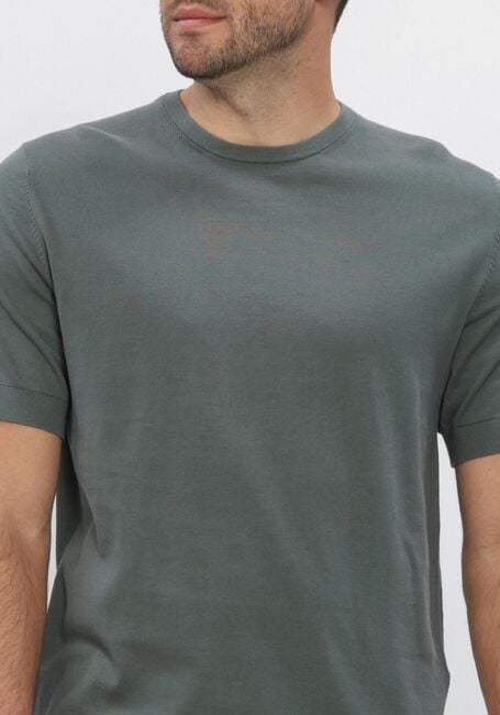 Gr&uuml;ne SELECTED MEN Polos & T-Shirts SLHTORINO SS KNIT CREW NECK  NOOS - large