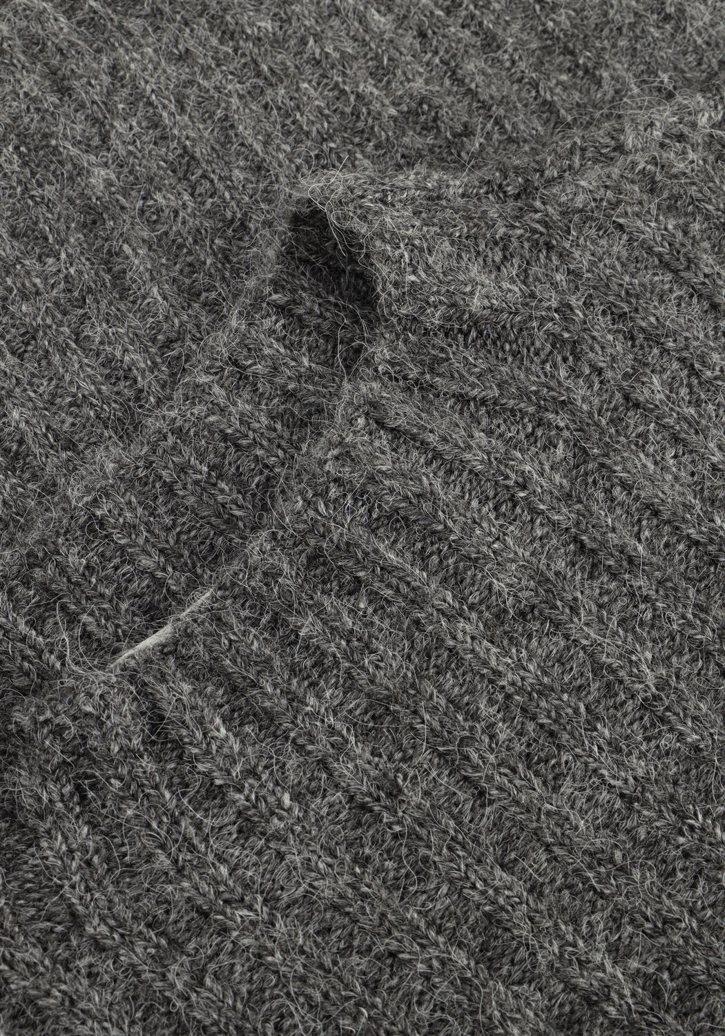 Graue Y.A.S. Minikleid YASDOLLY LS KNIT DRESS S. - large