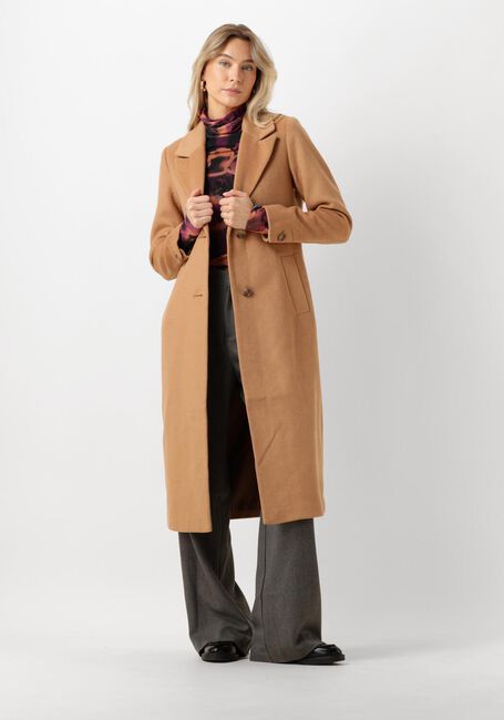 Camelfarbene NOTRE-V Mäntel WOOL COAT - large
