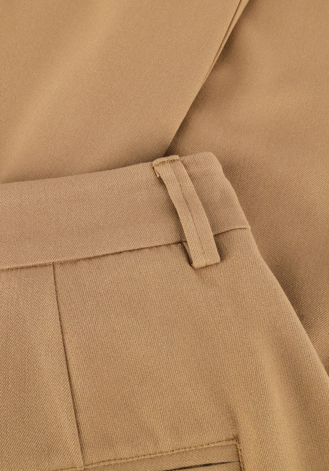 Camelfarbene MSCH COPENHAGEN Weite Hose MSCHHENRIKA HW PANTS - large