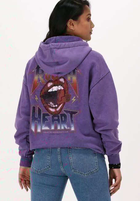 Lilane COLOURFUL REBEL Sweatshirt ROUGH ACID WASH OVERSIZED HOOD - large
