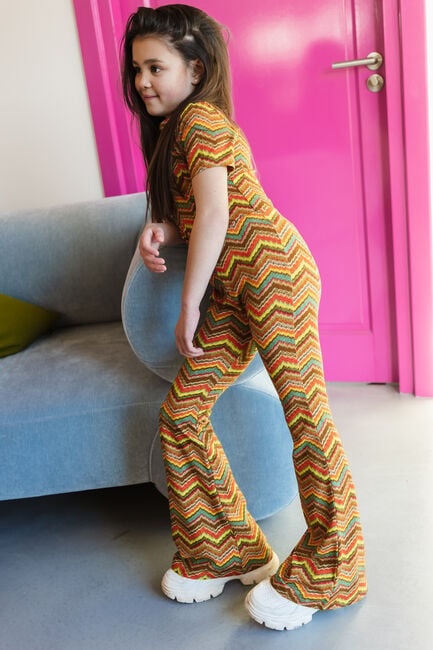 Mehrfarbige/Bunte SALTY STITCH Schlaghose FLARED LEGGING - IKAT - large