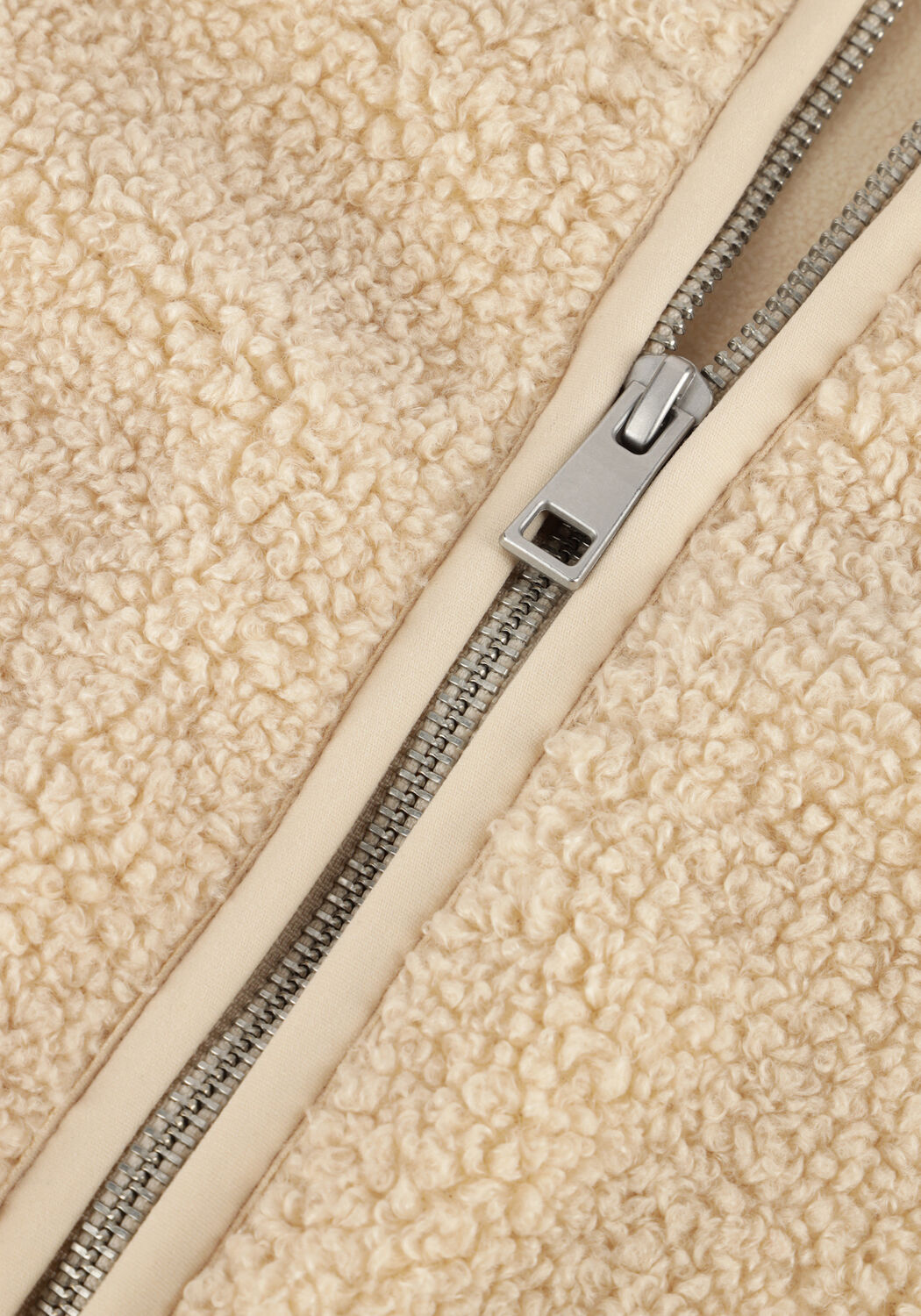 Beige MSCH COPENHAGEN Teddy-Jacke MSCHLETHA JACKET - large