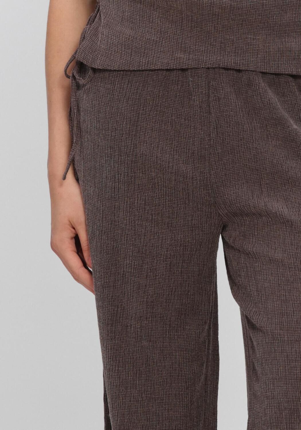 Braune Y.A.S. Hosen YASIBELA HW PANTS - large