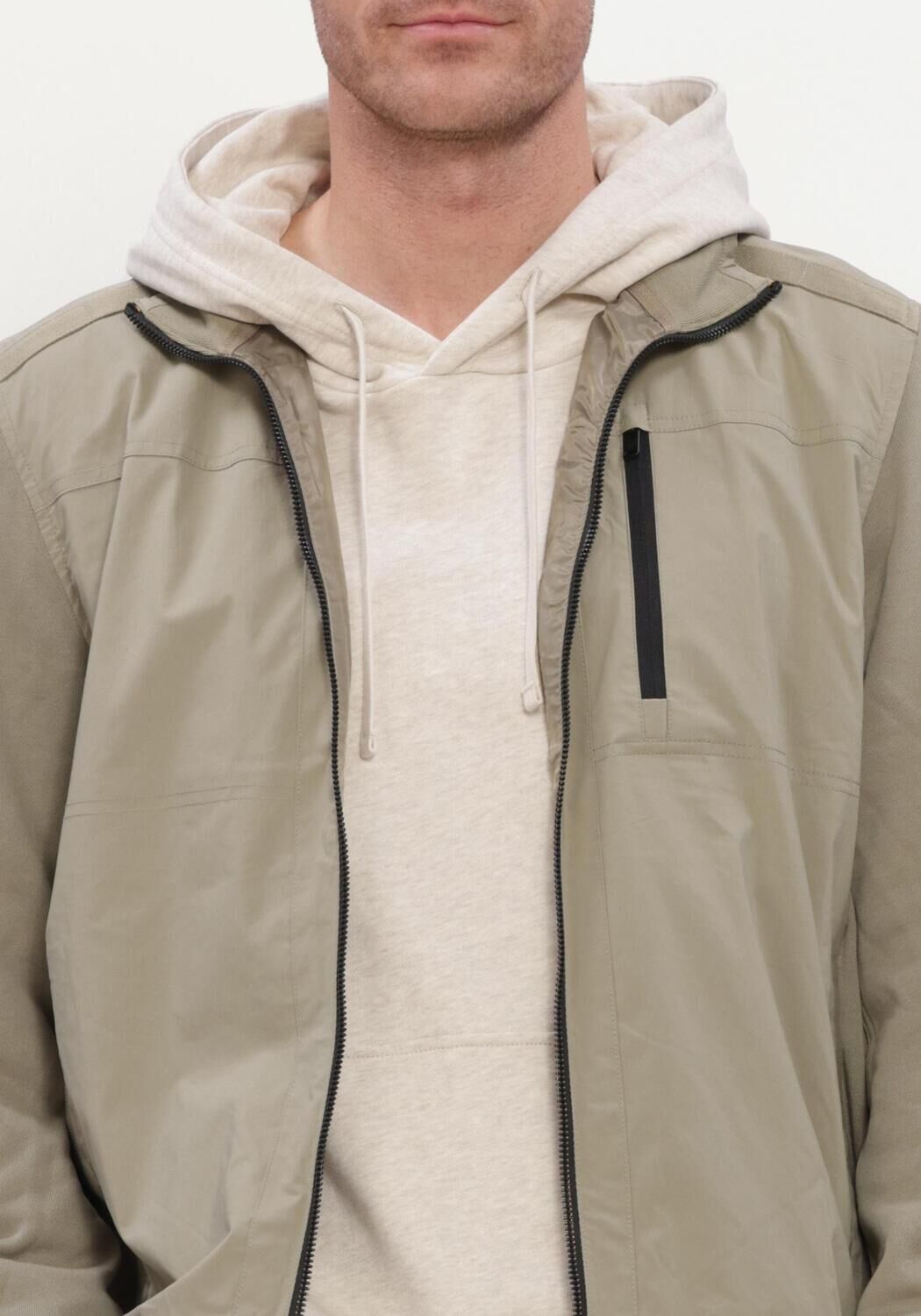 Gr&uuml;ne PME LEGEND Jack SHORT JACKET SINGLE JERSEY TERRY NYLON MIX HB - large