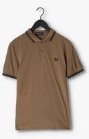 Camelfarbene FRED PERRY Polo-Shirt TWIN TIPPED FRED PERRY SHIRT