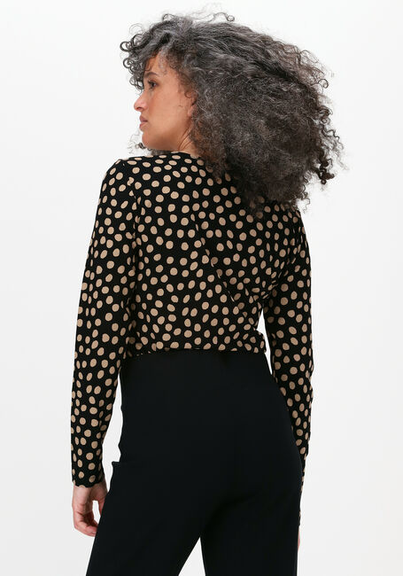 Schwarze JANSEN AMSTERDAM Top TOP PLEAT NECK - large