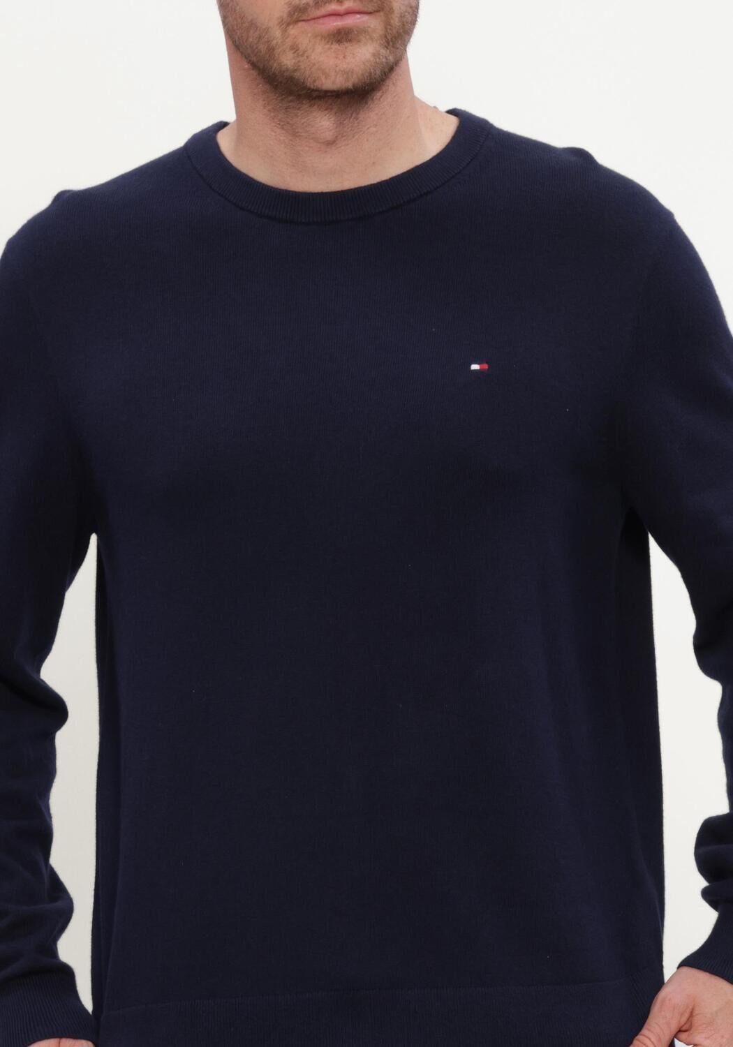Dunkelblau TOMMY HILFIGER Pullover PIMA ORG CTN CASHMERE CREW NECK - large