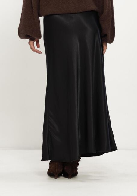 Schwarze MSCH COPENHAGEN Maxirock MSCHNICOLETTE ULLAS SKIRT - large