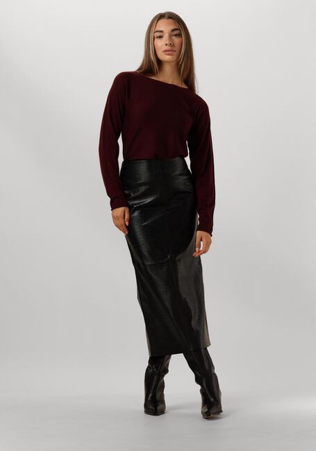 Schwarze BRUUNS BAZAAR Maxirock CROCO TUANELLA SKIRT - large