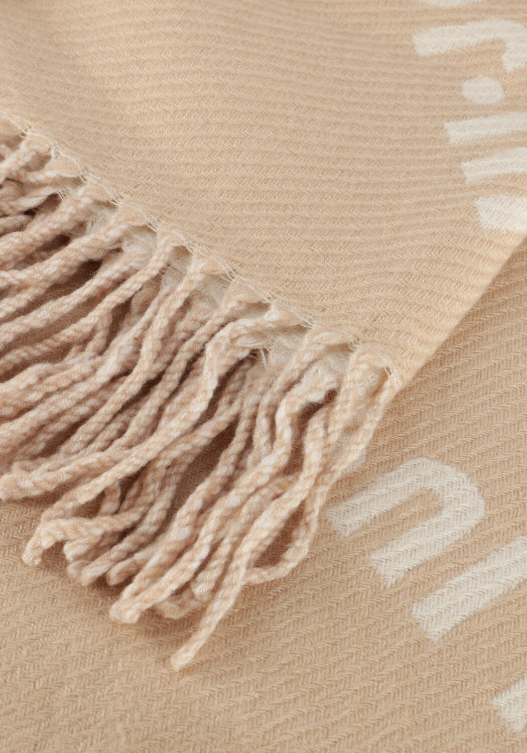 Beige LIU JO Schal PONCHO LOGO MAXI ROMBO - large