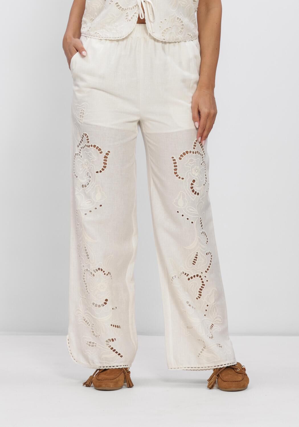Mehrfarbige/Bunte SECOND FEMALE Hosen VILEA TROUSERS - large