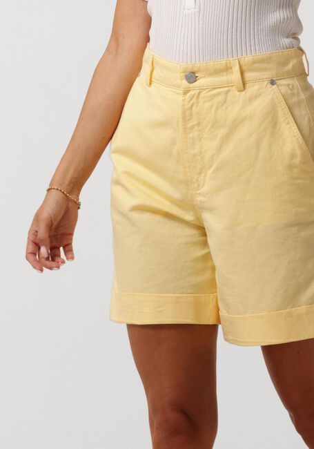 Gelbe VANILIA Hosen LINEN PANTALON - large