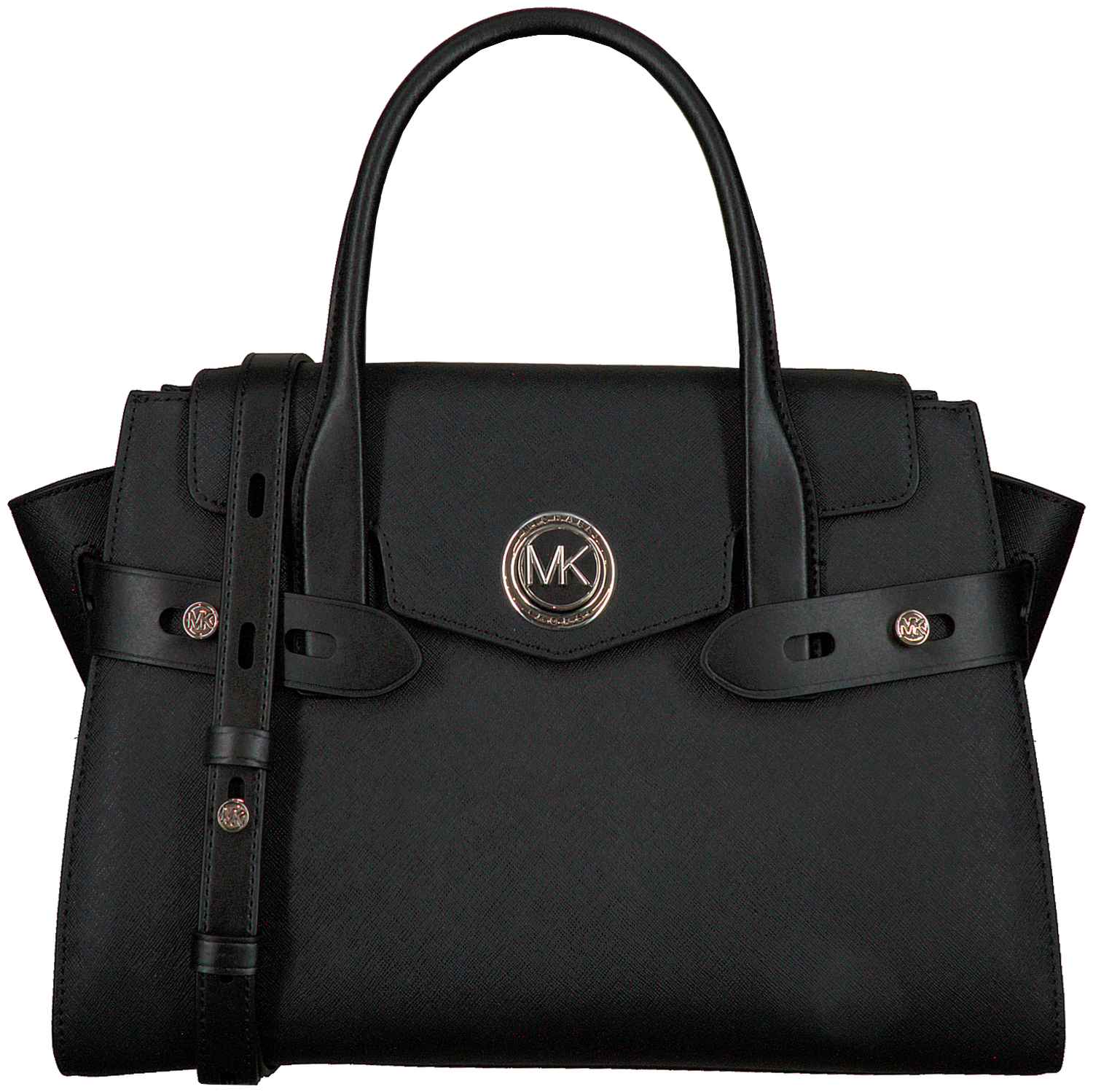 Woran Erkenne Ich Eine Echte Michael Kors Handtasche Schwarze MICHAEL KORS Handtasche LG FLAP BELTED SATCHEL | Omoda