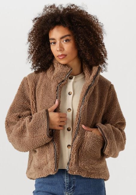 Taupe NEO NOIR Teddy-Jacke EFFA TEDDY JACKET - large