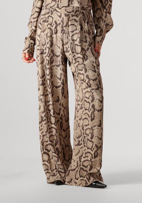 Sand ALIX THE LABEL Hose LADIES WOVEN SNAKE TWILL PANTS - large