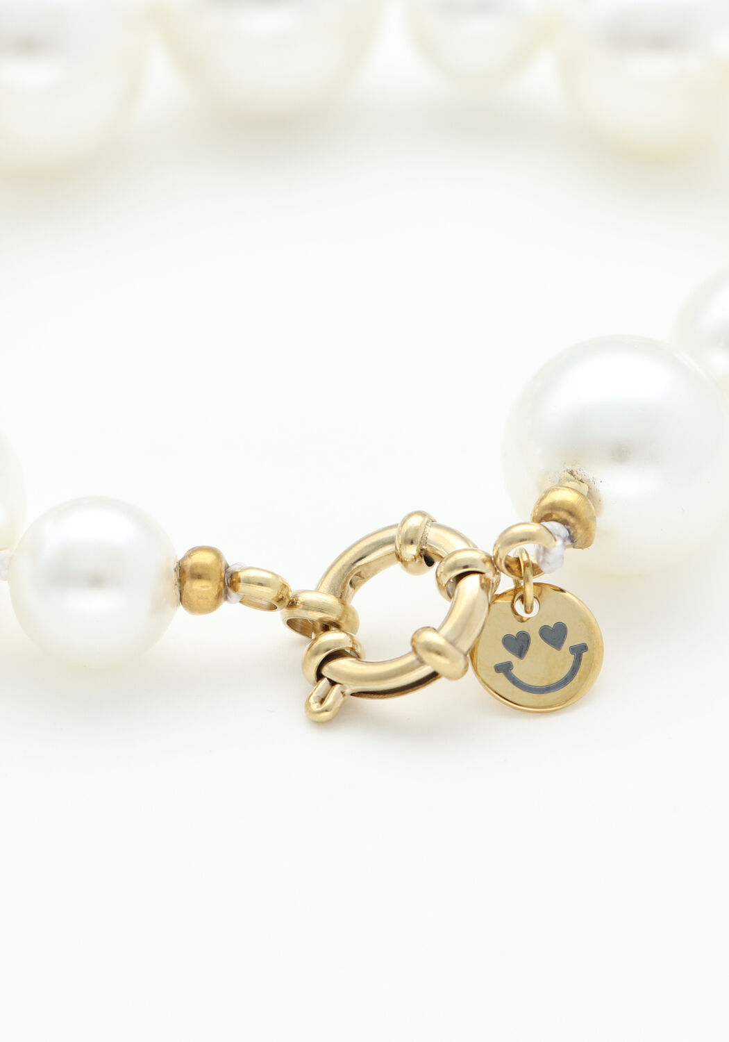 Creme BONNIE STUDIOS Armb&auml;nder FRED CHUNCKY BRACELET - large