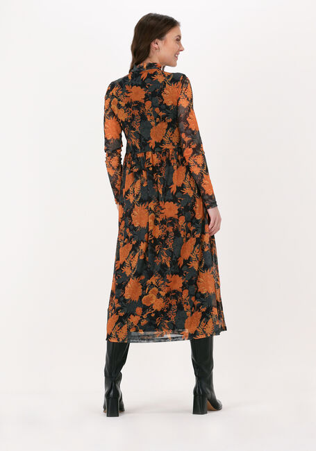 Orangene NA-KD Midikleid RECYCLED LS MESH DRESS - large