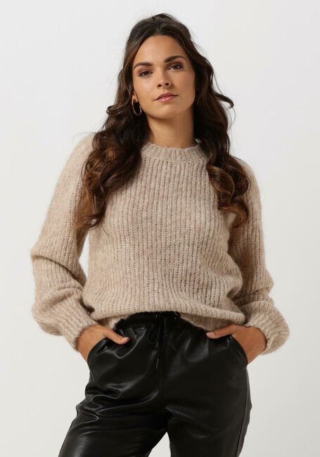 Beige NEO NOIR Pullover MARTINA FLUFFY KNIT BLOUSE - large