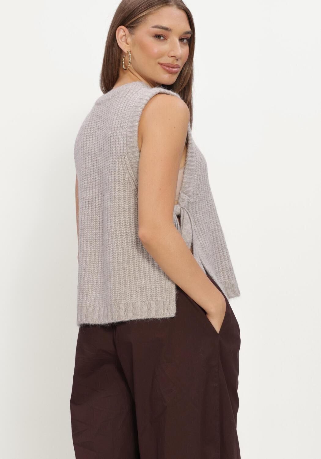 Beige GRACE & MILA Pullover PULLOVER - large
