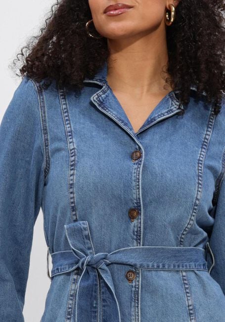 Blaue MSCH COPENHAGEN Maxikleid MSCHTURO ALENA SHIRT DRESS - large