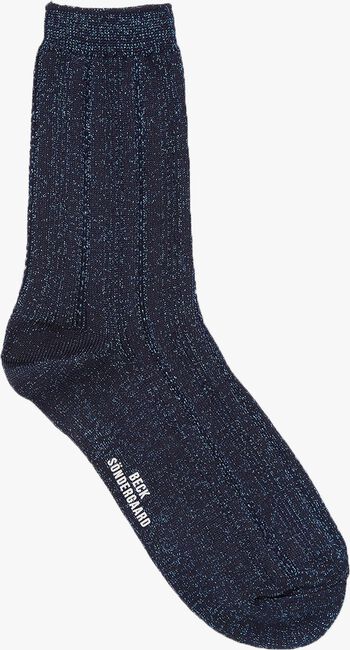 Blaue BECKSONDERGAARD Socken GLITTER DRAKE SOCK - large