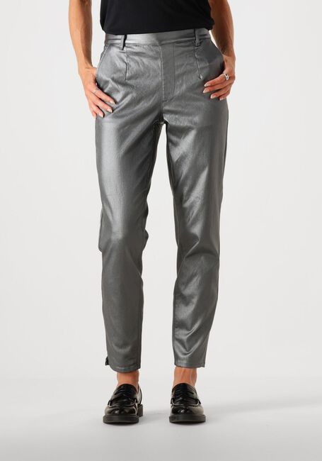 Graue OBJECT Hose OBJBELLE LISA COATED PANT - large