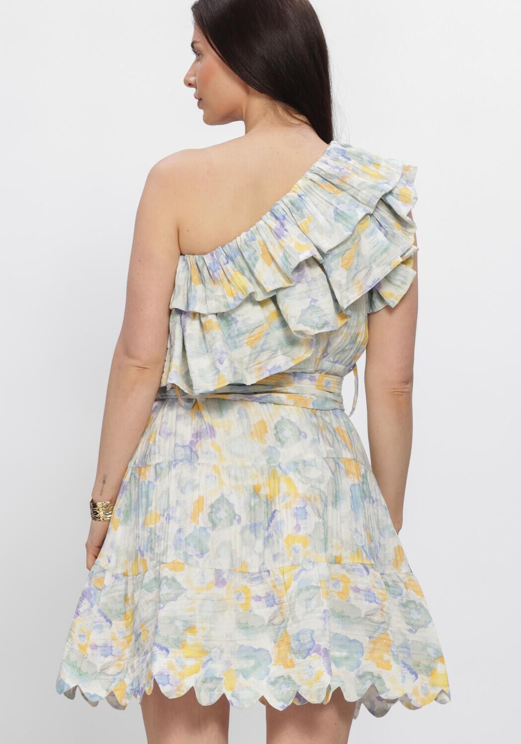 Blaue AMAYA AMSTERDAM Midikleid CLOVER - large