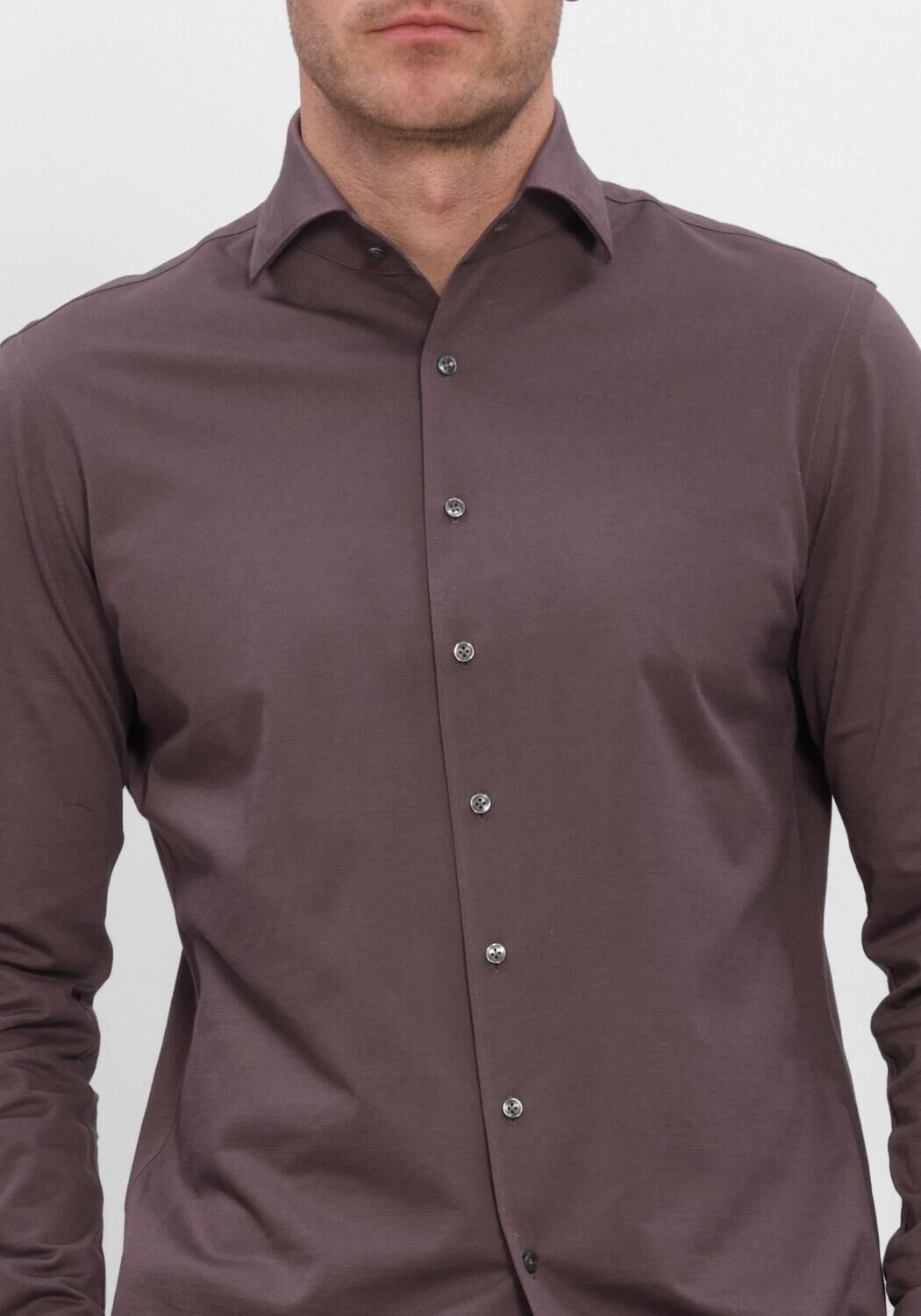 Braune PROFUOMO Klassisches Oberhemd SHIRT ONE PIECE JAPANESE KNITTED - large