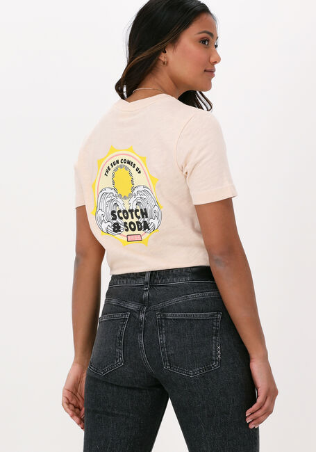 Pfirsich SCOTCH & SODA T-shirt REGULAR-FIT ORGANIC COTTON T-SHIRT WITH GRAPHICS - large
