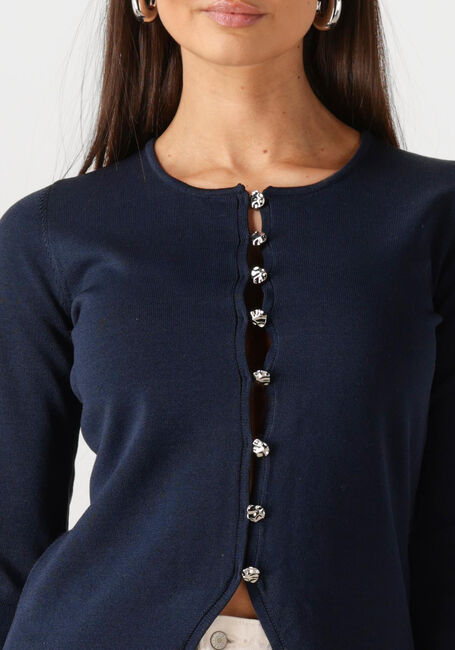 Dunkelblau NEO NOIR Blusen TELLER KNIT BLOUSE - large
