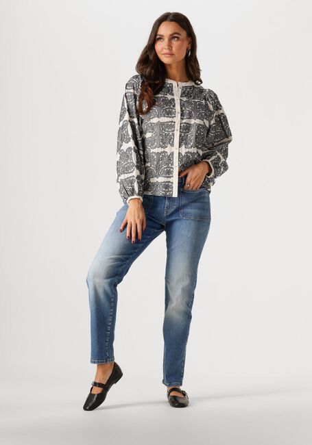 Ecru SUMMUM Blusen LONGSLEEVE BOUSE TILE EMBROIDERY - large