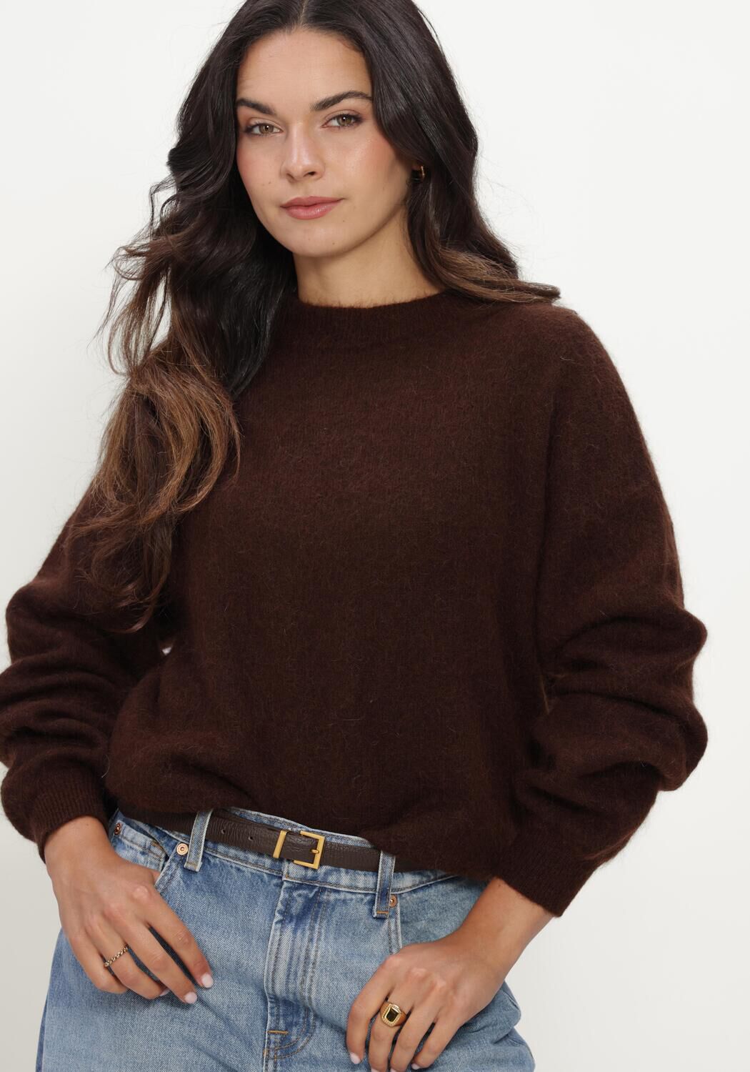 Braune TWNS Pullover HIGH-NECK PULLOVER, LONG SLEEVES - large