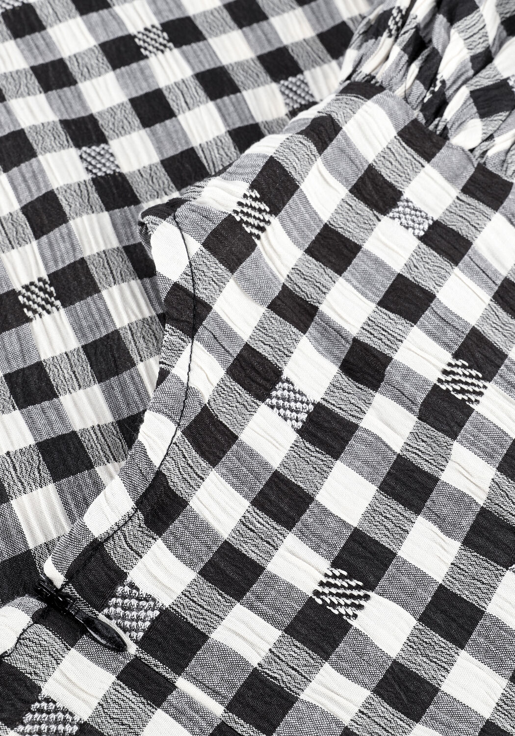 Schwarze CO'COUTURE Blusen CADIE CHECK BLOUSE - large