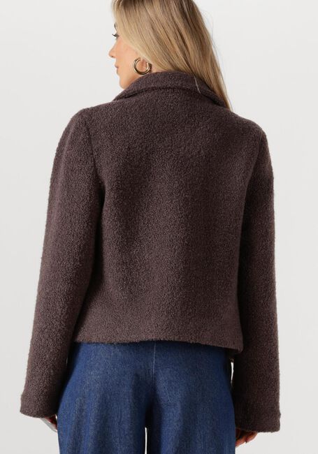 Braune MODSTRÖM Teddy-Jacke JUSTYMD SHORT JACKET - large