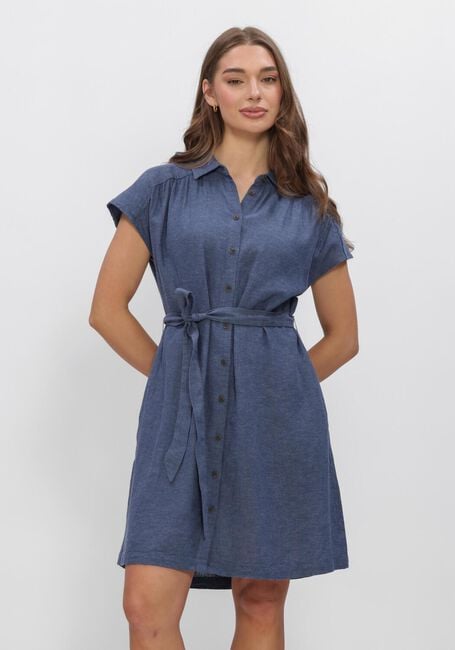 Blaue MSCH COPENHAGEN Kleider MSCHVIANA GINIA SS SHIRT DRESS - large