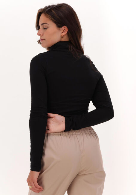 Schwarze CALVIN KLEIN Top STACKED LOGO LS ROLL NECK - large