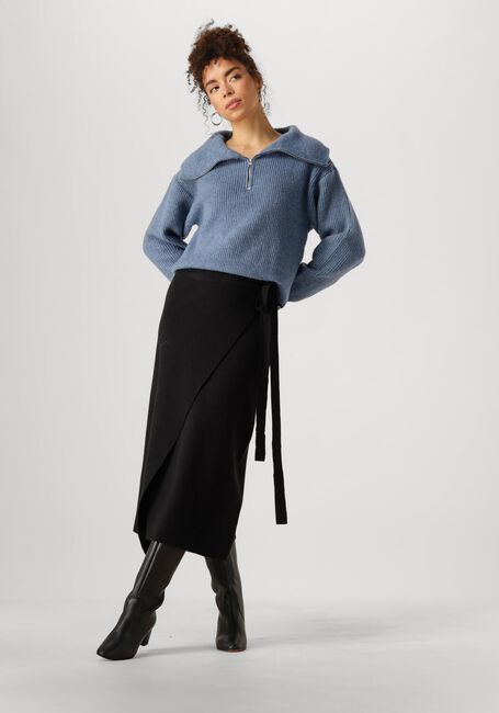 Hellblau MSCH COPENHAGEN Pullover MSCHGYTTA ZIP PULLOVER - large