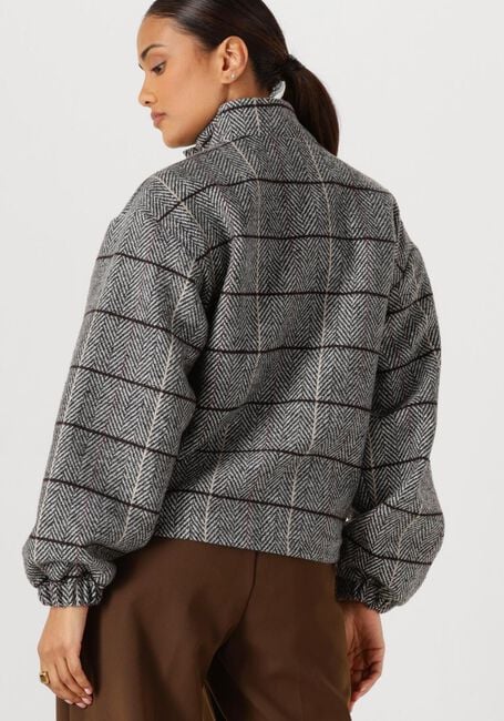 Graue ANOTHER LABEL Jack SARAH CHECK JACKET - large