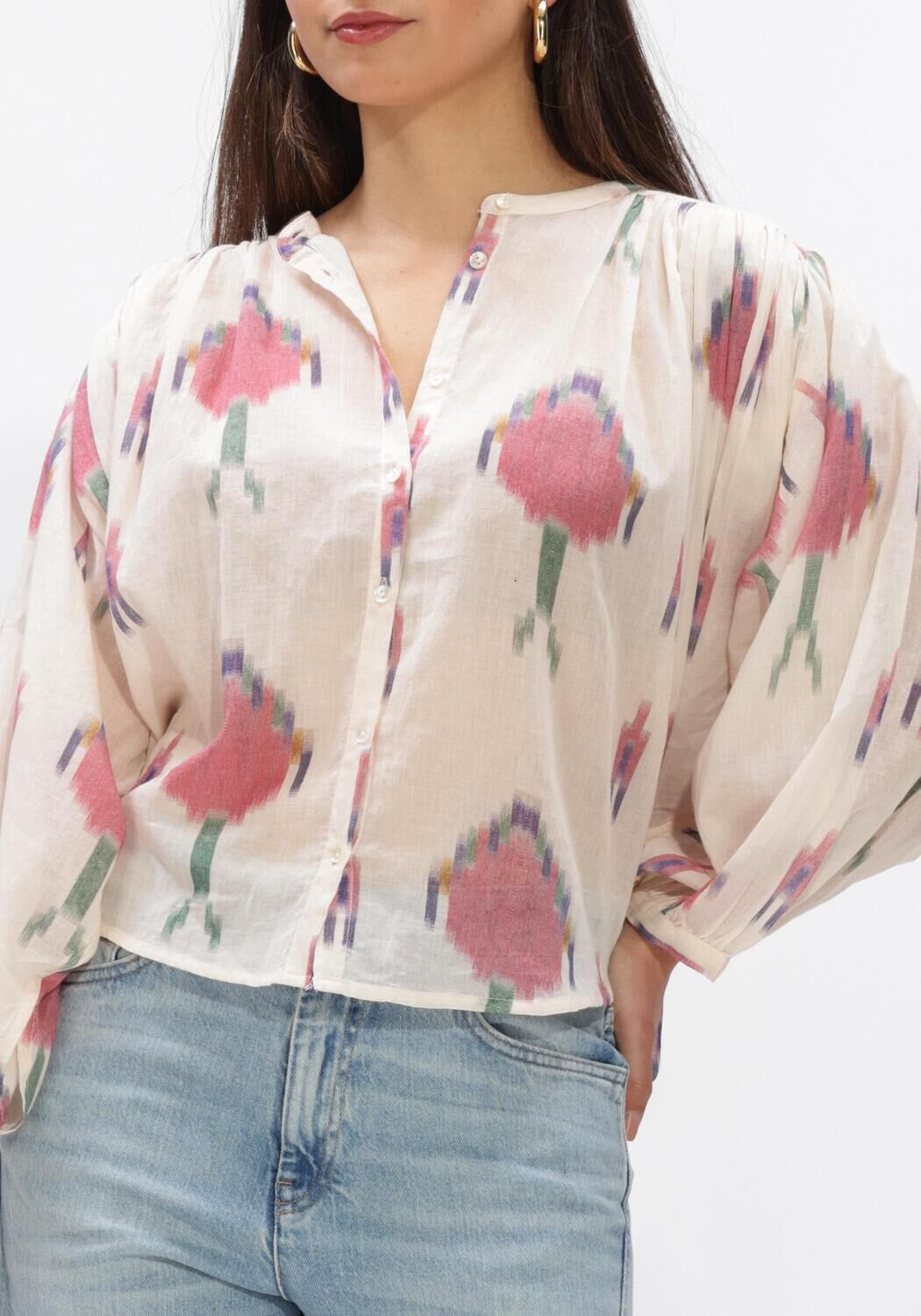 Ecru BY-BAR Blusen BECKY IKAT BLOUSE - large
