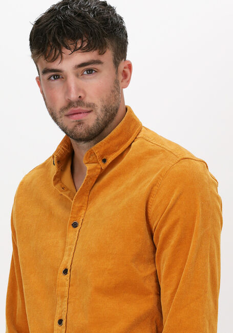Gelbe ANERKJENDT Casual-Oberhemd AKKONRAD CORD SHIRT - large