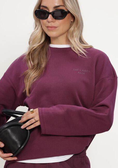 Bordeaux ALIX THE LABEL Pullover LADIES KNITTED THE LABEL SWEATER - large