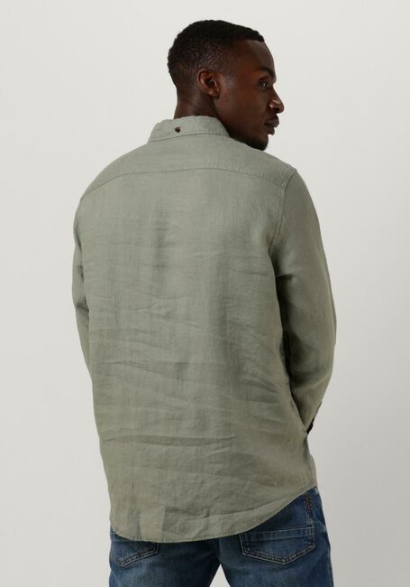 Dunkelgrün SCOTCH & SODA Casual-Oberhemd LINEN SHIRT WITH SLEEVE ROLL-UP - large