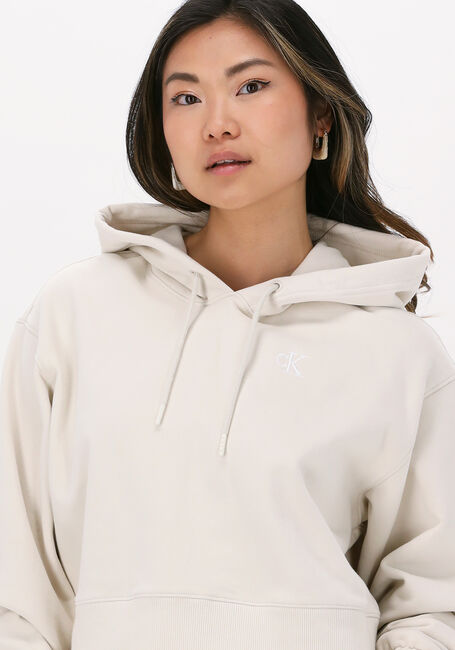 Nicht-gerade weiss CALVIN KLEIN Pullover TWO TONE MONOGRAM HOODIE - large