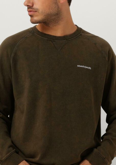 Dunkelgrün ANERKJENDT Pullover AKRUBEN COTTON CREW SWEAT - large