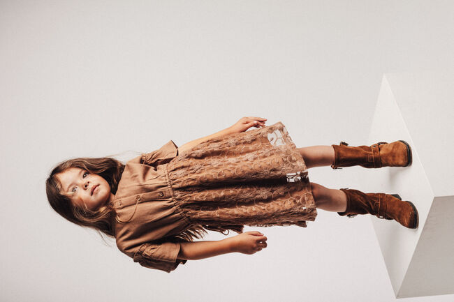 Braune BAJE STUDIO Minikleid CLAUDIE - large