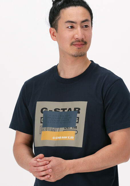Blaue G-STAR RAW T-shirt CVRD ORIGINALS R T - large