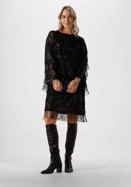 Schwarze ANA ALCAZAR Minikleid PURE SEQUINS DRESS - large