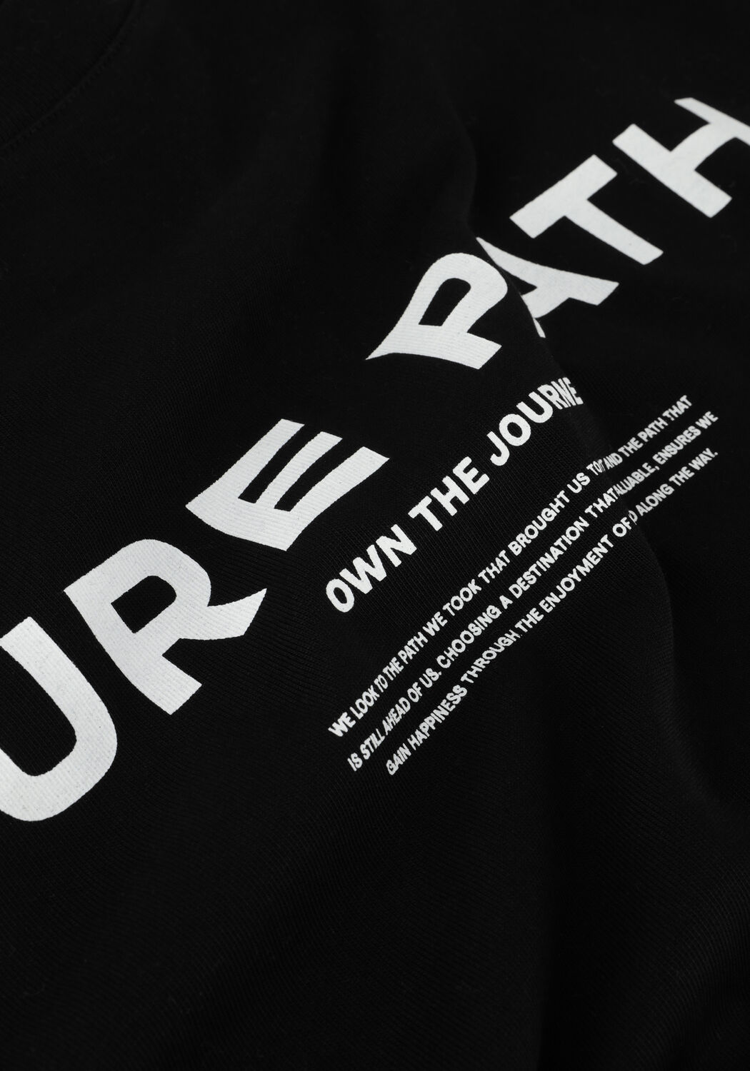 Schwarze PURE PATH T-shirt TSHIRT WITH FRONT PRINT - large