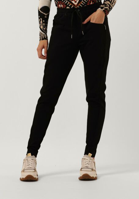 Schwarze SUMMUM Jogginghose TROUSERS SPORTY PUNTO MILANO - large